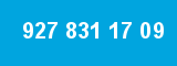927 831 17 09 927 831 17 09